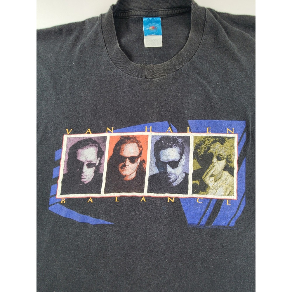 Van Halen 1995 Balance Tour Tee XL Vintage 90s Rock Music Concert Single Stitch‎